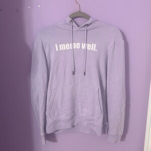 Aeropostale Lavender “I meme well “ hooded sweatshirt
